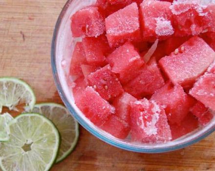 วิธีการแช่แข็งแตงโมอย่างอร่อยในฤดูหนาวที่บ้านและเป็นไปได้หรือไม่