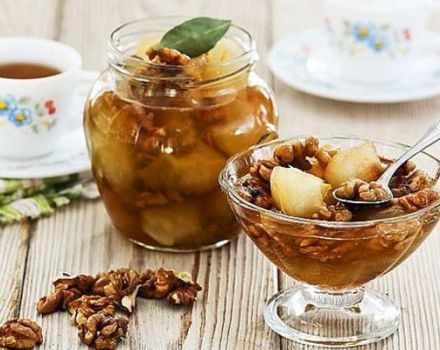 3 parasta reseptiä päärynä- ja pähkinähillojen valmistamiseksi talveksi