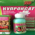 Instructies voor het gebruik van fungicide Cuproxat