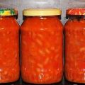 Recept för konserveringsbönor i tomat för vintern som i butiken