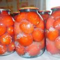 Rezept für die Konservierung von Tomaten im Schnee mit Knoblauch für den Winter