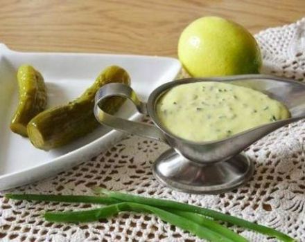 Step-by-step recipe for making tartar sauce with pickles
