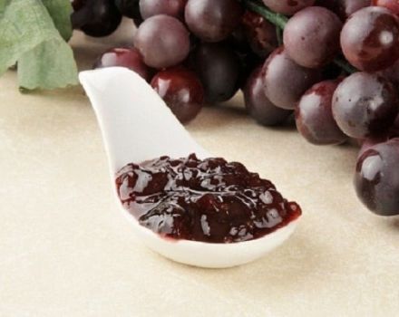 Stapsgewijs recept voor het maken van druivenjam voor de winter
