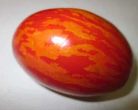Característiques i descripció de l'ou de Pasqua de la varietat de tomàquet