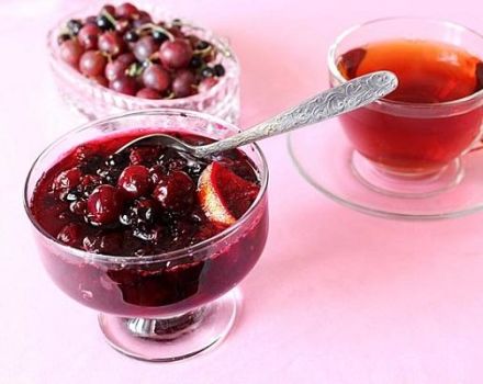Mga nangungunang 3 mga recipe para sa paggawa ng blackcurrant at gooseberry jam para sa taglamig