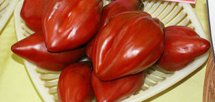 Variétés, caractéristiques et descriptions des variétés de tomates en forme de poivron, leur rendement et leur culture