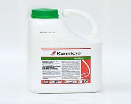 Instructions for the use of Callisto herbicide, mechanism of action and consumption rate