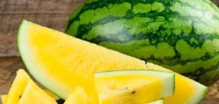 Gibt es Wassermelonen mit gelbem Fruchtfleisch im Inneren, wie heißt die Sorte und welche Eigenschaften hat der Anbau?