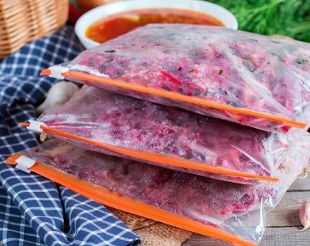 The recipe for freezing borscht with beets for the winter