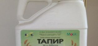 Pokyny k použití herbicidu Tapir, mechanismu účinku a míry spotřeby