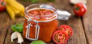 Ein Schritt-für-Schritt-Rezept für die Herstellung von Tomatensauce mit Basilikum für den Winter