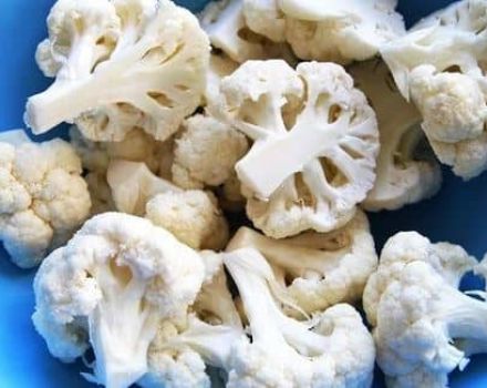 Najlepšie recepty o tom, ako správne zmraziť karfiol doma na zimu