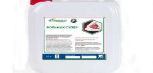 Instruccions d’ús d’herbicida Volnik, taxes de consum i anàlegs