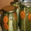Opskrifter på konserves zucchini i sennepsfyldning om vinteren