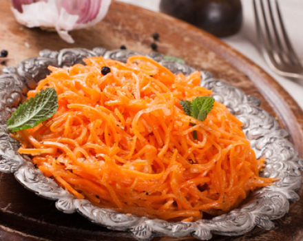 Ricette per marinare le carote in coreano per l'inverno a casa