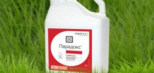 Instruccions d’ús de l’herbicida Paradoxa, taxes de consum i anàlegs