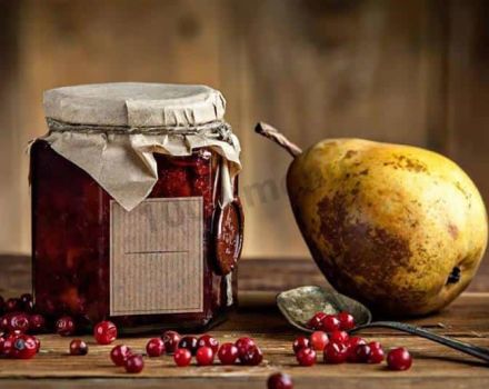 Recipe for making lingonberry jam with pears for the winter