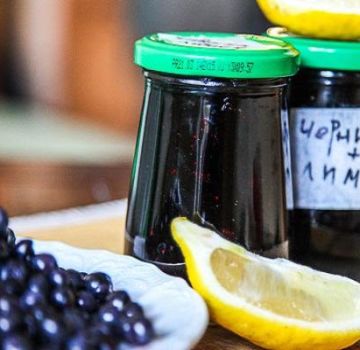 The best recipe for making blueberry jam with lemon for the winter