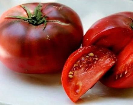 Characteristics and description of the variety of tomato Black Crimea