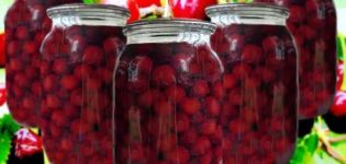 Ett enkelt recept för körsbärskompott för vintern på en tre-liters burk