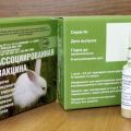 Instructions for the associated vaccine for rabbits and how to vaccinate