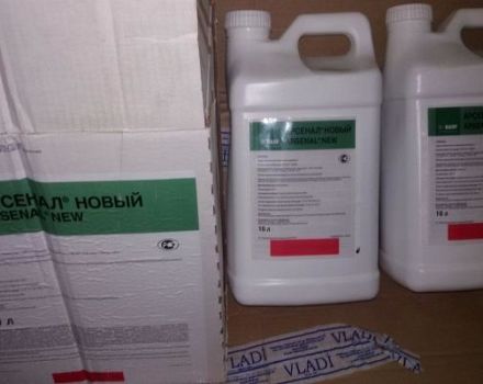 Nepārtrauktas darbības herbicīdu lietošanas instrukcijas Arsenal