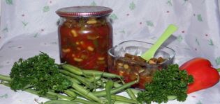 Zaļo pupiņu un sparģeļu receptes tomātu mērcē ziemai