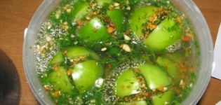 Labākās receptes marinētu zaļo tomātu novākšanai ziemai