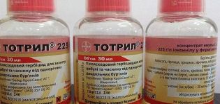 Instructions for use and description of the herbicide Totril