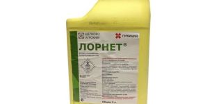 Instruccions d’ús de l’herbicida Lornet, taxes de consum i anàlegs