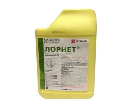 Instructies voor het gebruik van het herbicide Lornet, consumptiesnelheden en analogen