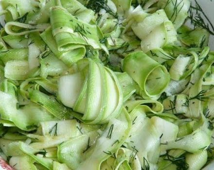 6 delicious recipes for marinated zucchini strips for the winter