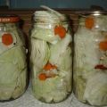 TOP 15 recipes for preparing blanks from white cabbage for the winter