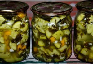 The recipe for zucchini as milk mushrooms for the winter in jars you lick your fingers step by step