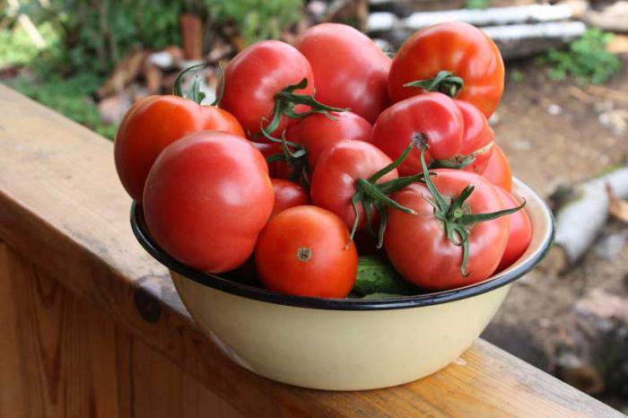 tomate openwork f1 într-un bol