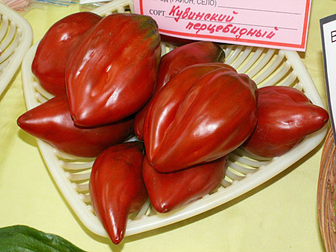 kubanische Tomate auf einem Teller