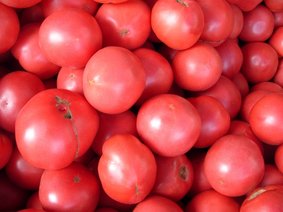 Irina tomato in a heap