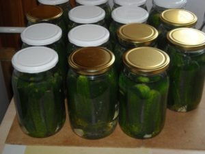 Eenvoudige recepten voor komkommers met kaneel voor de winter zonder sterilisatie in potten