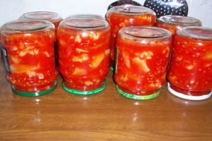 Recetas sencillas para enlatar coliflor en tomate para el invierno.