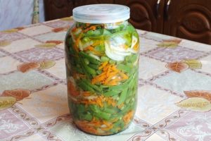 Mga recipe para sa marinating asparagus at berdeng beans sa Korean para sa taglamig