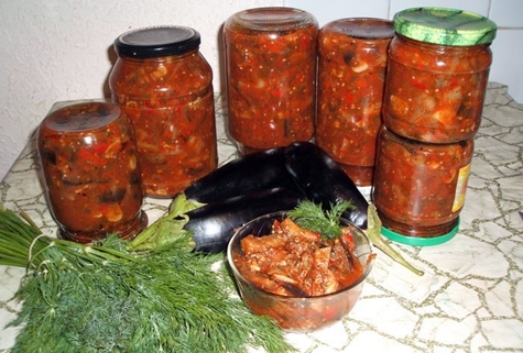 canned eggplant lecho