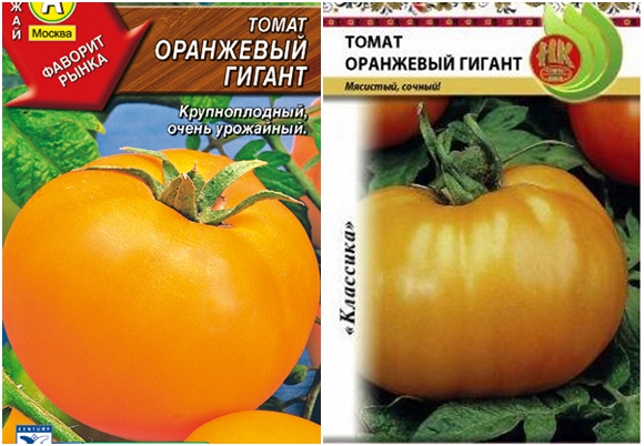pomidorų sėklos milžiniškos apelsinų