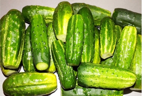 spicy Kremlin cucumbers on the table