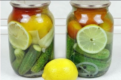 assiette de légumes au citron
