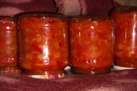 tomate enlatado y tuétano de verduras