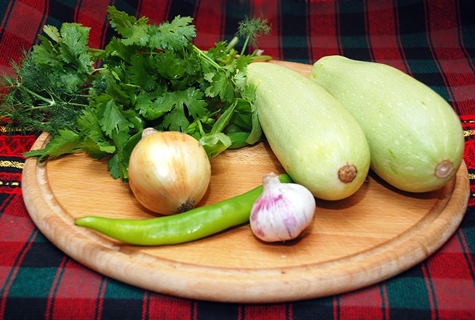 zucchini med vitlök