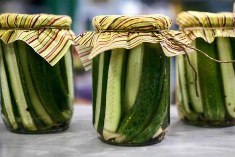 canned cucumbers