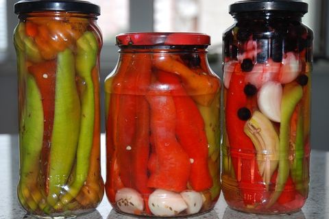 jars of pepper