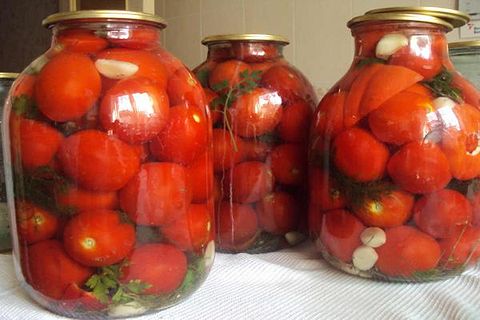 nakladané paradajky
