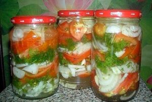 Recept för betning av tomater på polska för vintern